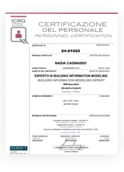 Certificato icmq bim specialist